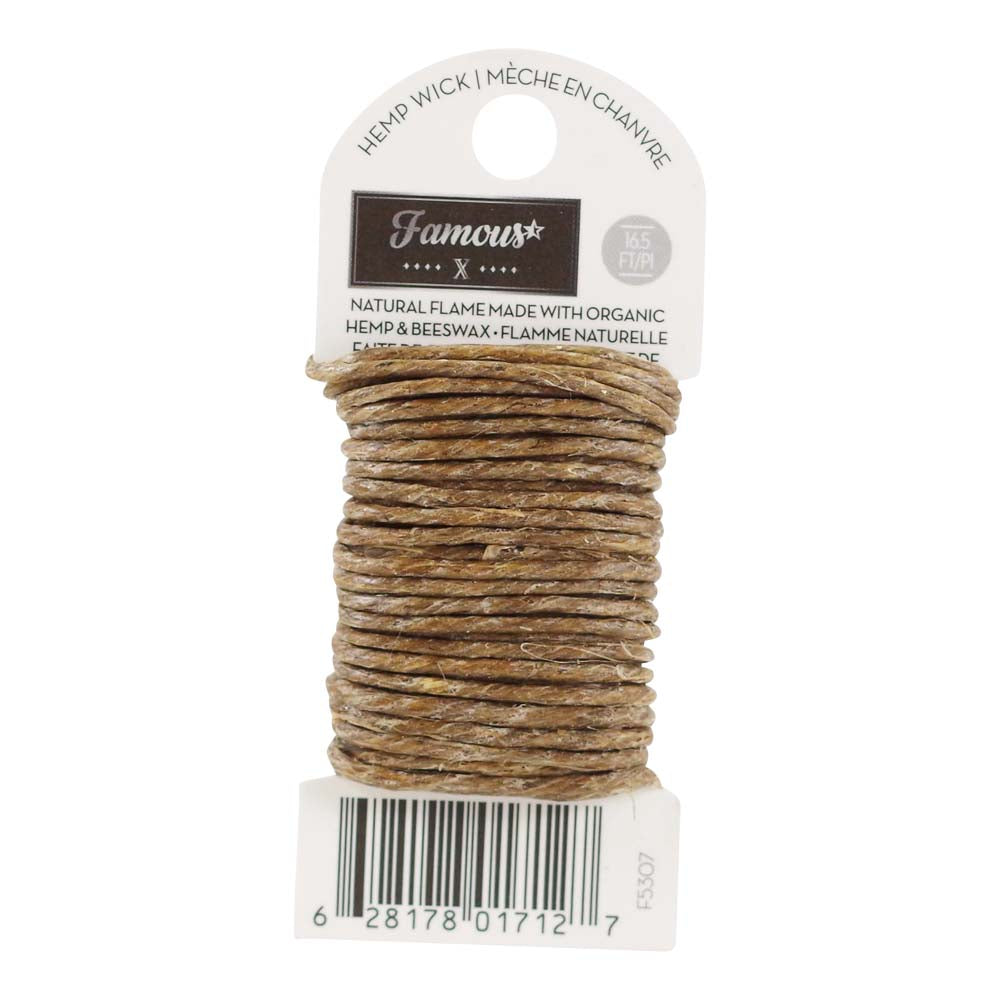Famous Brandz - 16.5ft Hemp Wick