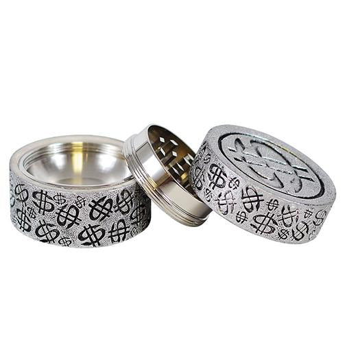 52mm 3 Parts Pewter Style Grinder - MI VAPE CO