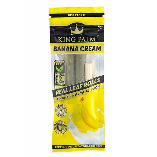 King Palm - 2 Mini Rolls - Banana Cream - MI VAPE CO