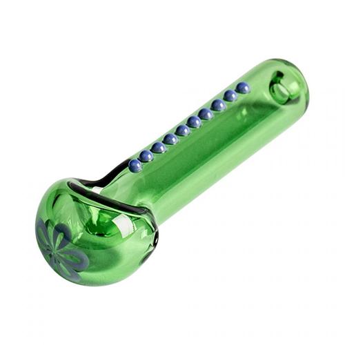 Red Eye Glass - 3.25" Flower Power Hand Pipe - MI VAPE CO