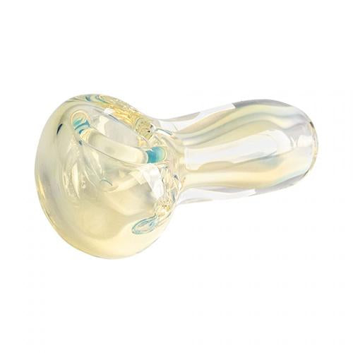 Red Eye Glass - Silver Nugget Hand Pipe - MI VAPE CO