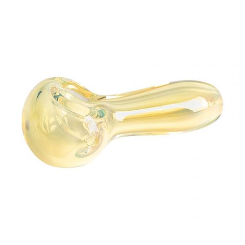 Red Eye Glass - Silver Nugget Hand Pipe - MI VAPE CO