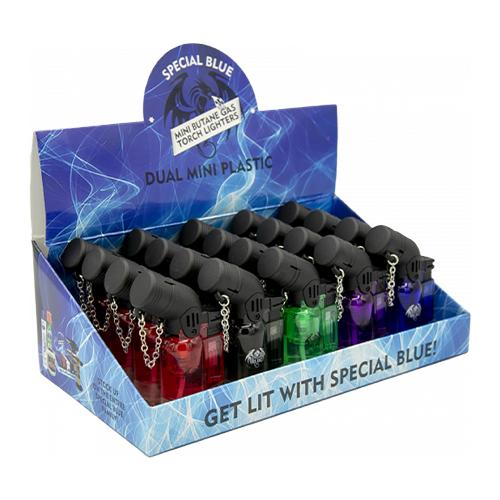 Special Blue - Dual Mini Plastic Lighter - MI VAPE CO