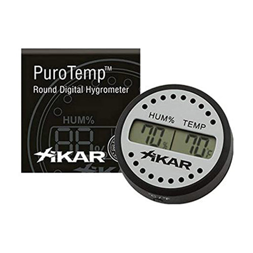 Xikar - Puro Temp Digital Hygrometer Round