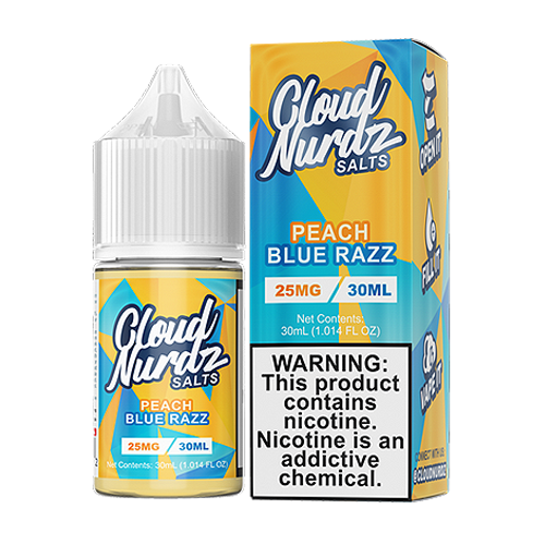 Cloud Nurdz Salt Nic - Peach Blue Razz - MI VAPE CO 