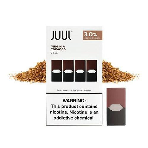 Juul - Virginia Tobacco 4 Pack Pods - MI VAPE CO