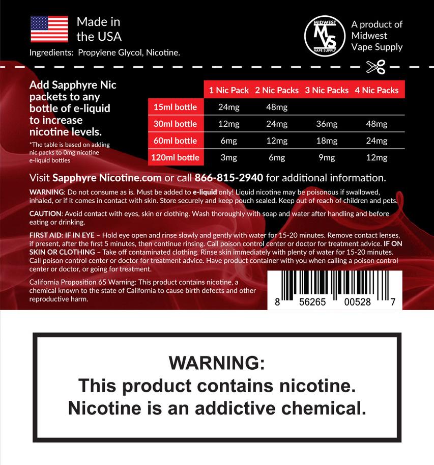 Sapphyre - Nicotine Packs - MI VAPE CO 
