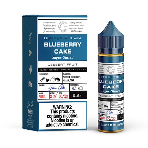 Glas Basix E-Liquid - Blueberry Cake - MI VAPE CO 