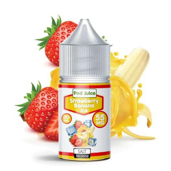Pod Juice Salt - Strawberry Banana Ice - MI VAPE CO 