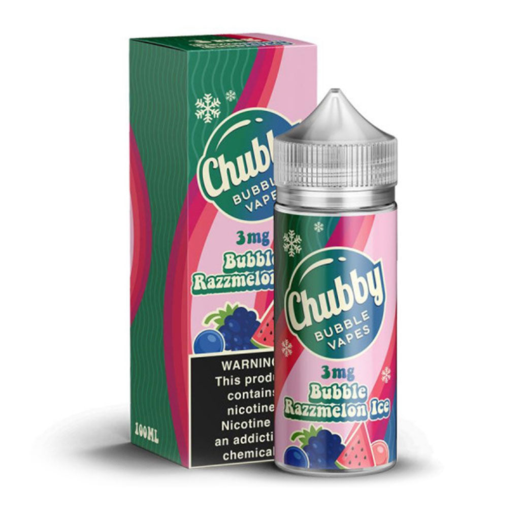 Chubby Bubbles E-Liquid (100mL) - Bubble Razz Melon Ice