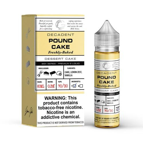 Glas Basix E-Liquid - Pound Cake - MI VAPE CO 