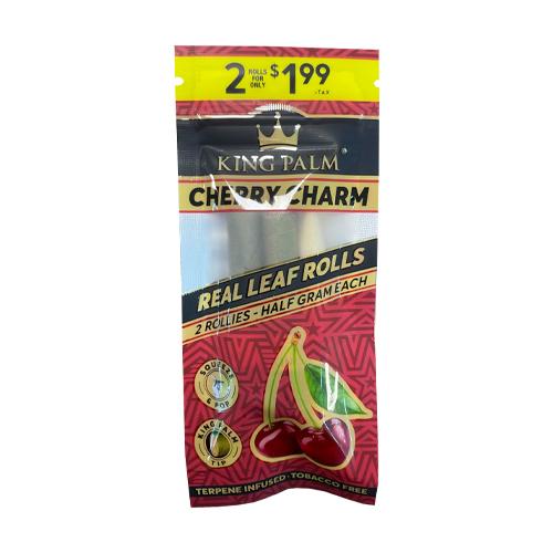 King Palm - 2 Rollies - Cherry Charm - MI VAPE CO 