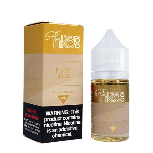 Naked 100 Salt Nic - Euro Gold - MI VAPE CO 