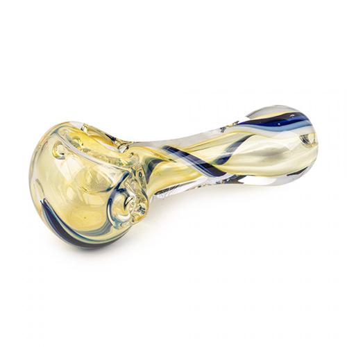 Red Eye Glass - 3.75" Pandora Inside-Out Hand Pipe - MI VAPE CO 