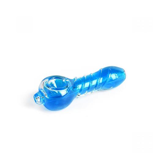Red Eye Glass - 4.5" Glow Twist Hand Pipe - MI VAPE CO 