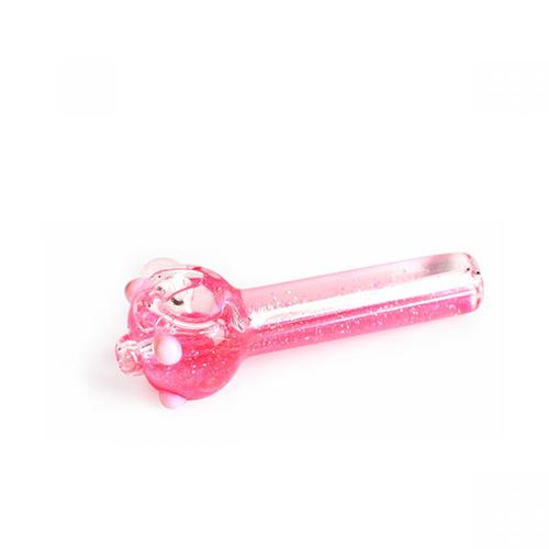 Red Eye Glass - 4.5" Sparkle Liquid Hand Pipe - MI VAPE CO 