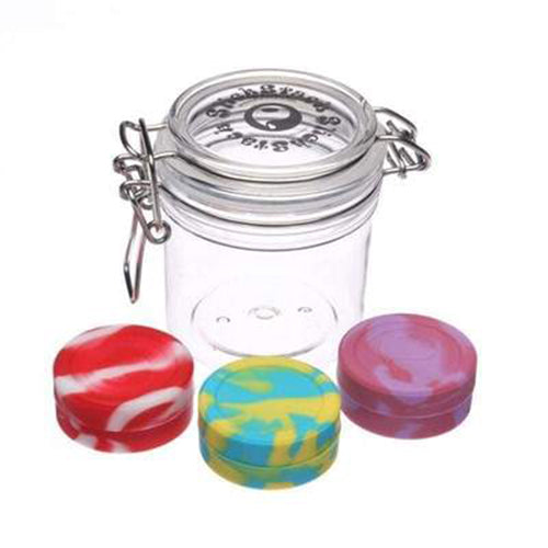 Slick Balls - Round Silicone Container w/ Glass Jar