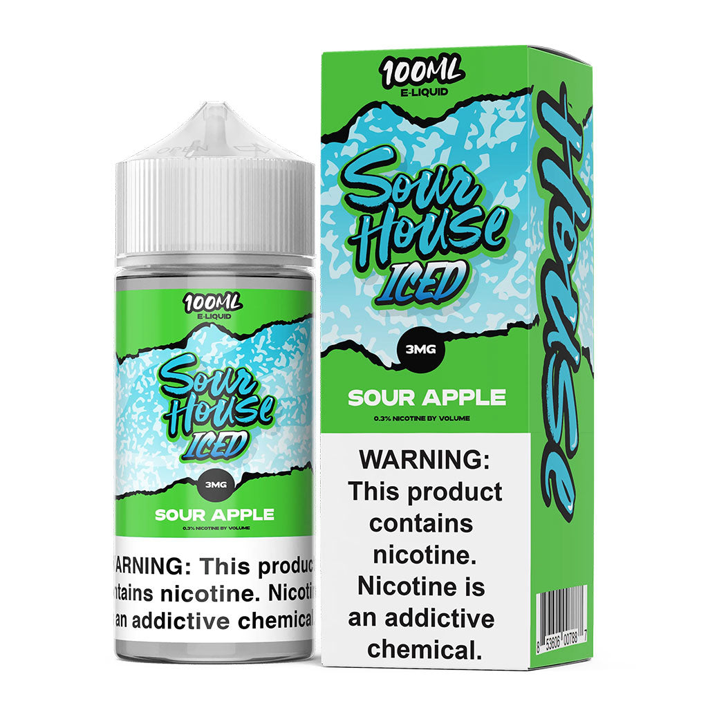 Sour House E-Liquid - Sour Apple Iced (100ml)'