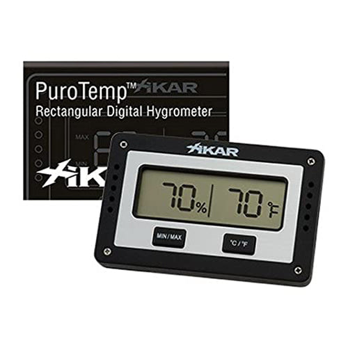 Xikar - Puro Temp Digital Hygrometer Rectangular