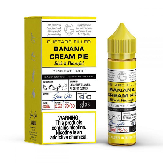 Glas Basix E-Liquid - Banana Cream Pie - MI VAPE CO 