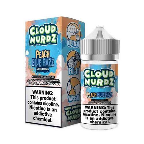 Cloud Nurdz E-Liquid - Peach Blue Razz - MI VAPE CO 