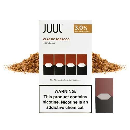Juul - Classic Tobacco 4 Pack Pods - MI VAPE CO 