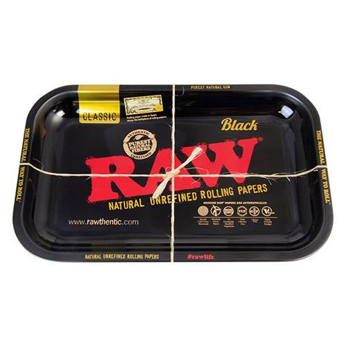 RAW - Rolling Tray RAW Black - MI VAPE CO 