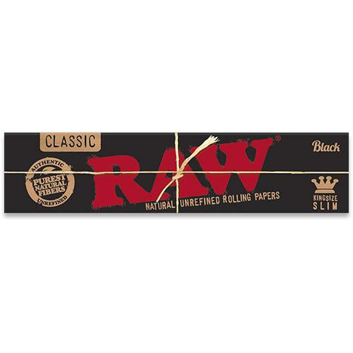 RAW Rolling Papers - Black - MI VAPE CO 